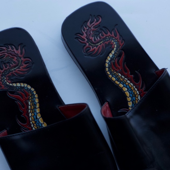 Patrick Cox Designer Dragon Sandals Vintage - Picture 2 of 7